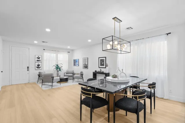 Formal living and dining room