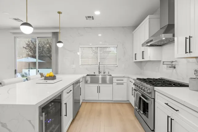 Walk-in pantry with smart fridge