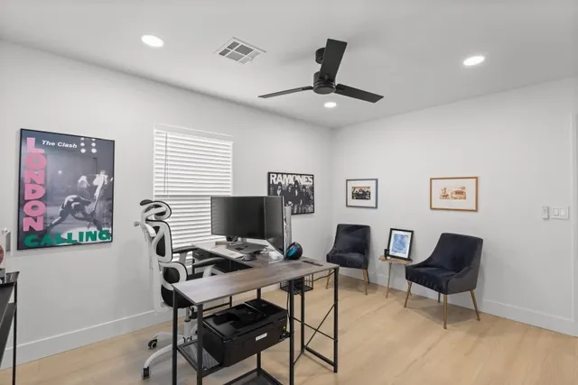 Music-themed home office